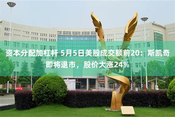 资本分配加杠杆 5月5日美股成交额前20：斯凯奇即将退市，股价大涨24%