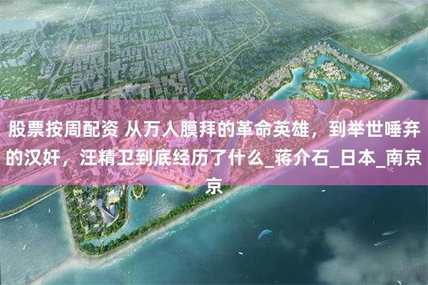 股票按周配资 从万人膜拜的革命英雄，到举世唾弃的汉奸，汪精卫到底经历了什么_蒋介石_日本_南京