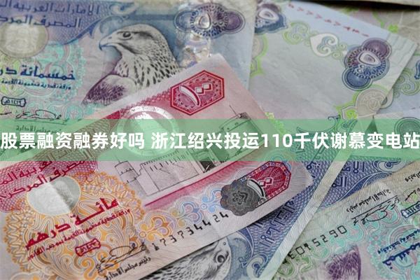 股票融资融券好吗 浙江绍兴投运110千伏谢慕变电站